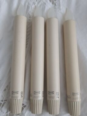 IKEA Battery Operated Tapered Candles — Set of 4